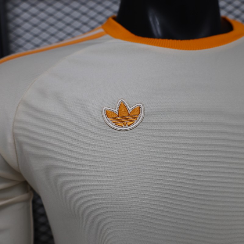 Player Version 26/27 Bayern Munich Cream White 1990 Vintage Remake Long Sleeve Jersey