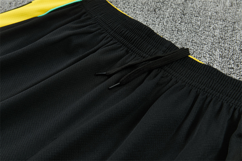 2026 Brazil Black & Yellow Short Sleeve+Soccer Shorts