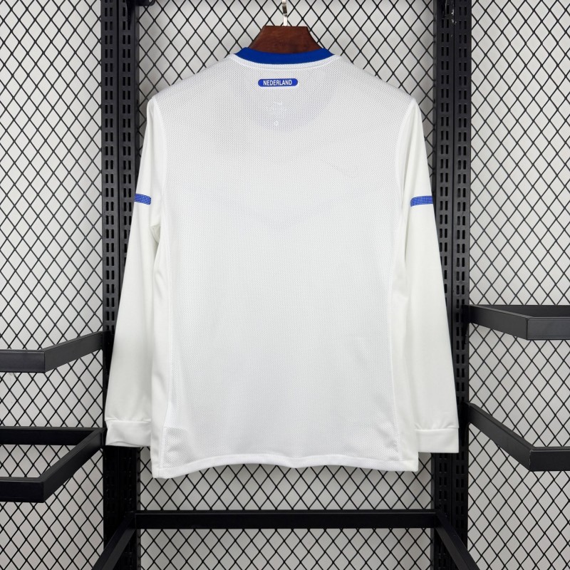 Retro 2012 Netherlands Away Long Sleeve Jersey
