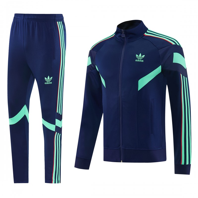 2026/27 Adidas Originals Navy Blue Full Zipper Jacket Tracksuit + Long Pants