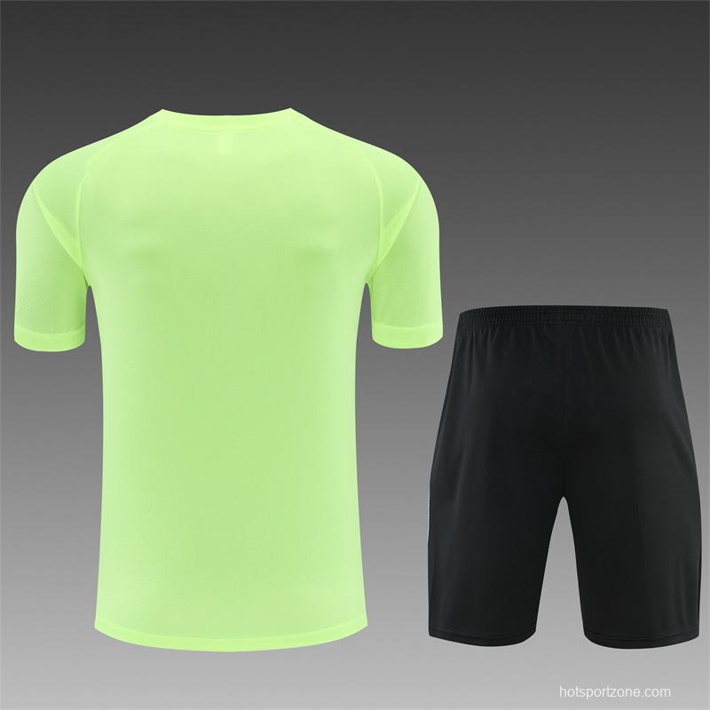 2026 Atletico Madrid Fluorescent Green Short Sleeve+Soccer Shorts
