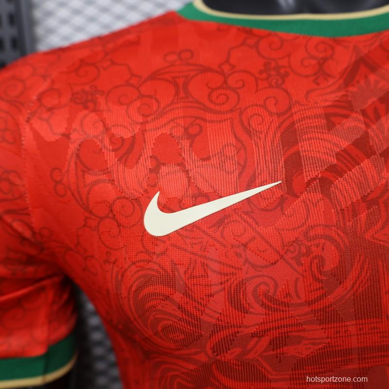 Player Version 2026 Portugal Home Red Special Edition Jersey