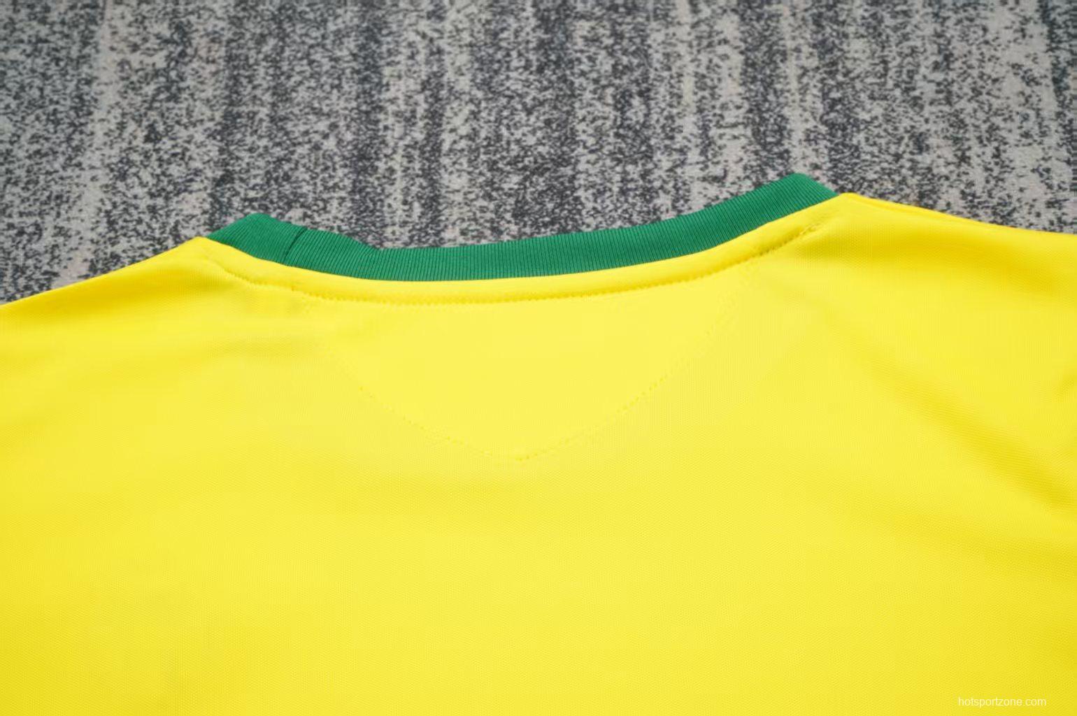 Retro 1970 Kids Brazil Yellow Jersey