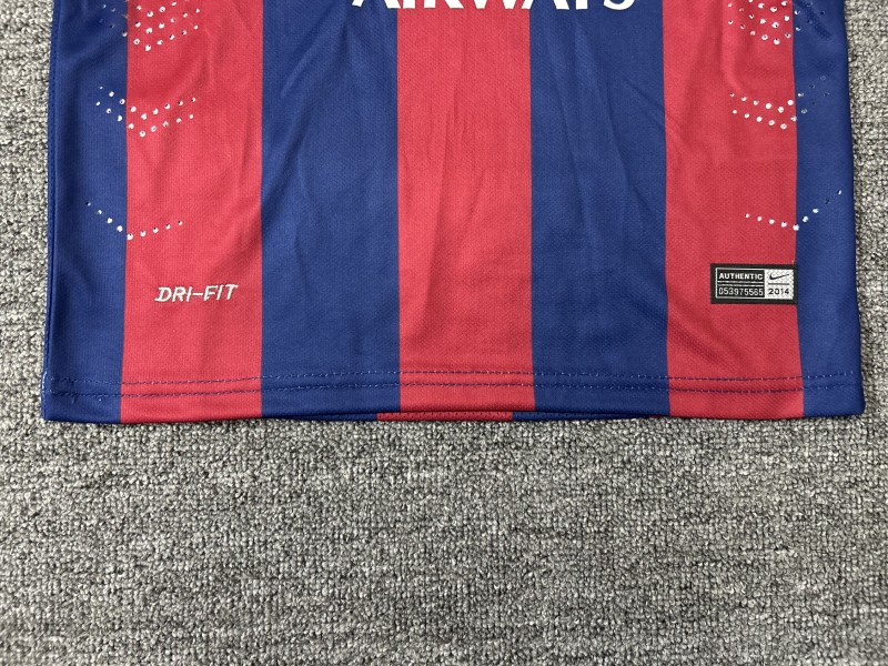 Retro Kids 14/15 Barcelona Home Long Sleeve Jersey