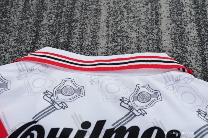 Retro 96/97 Kids River Plate Home Jersey