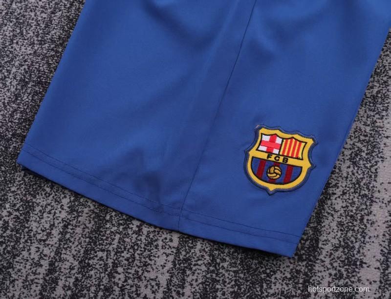 Retro Kids 03/04 Barcelona Red Blue Home Jersey
