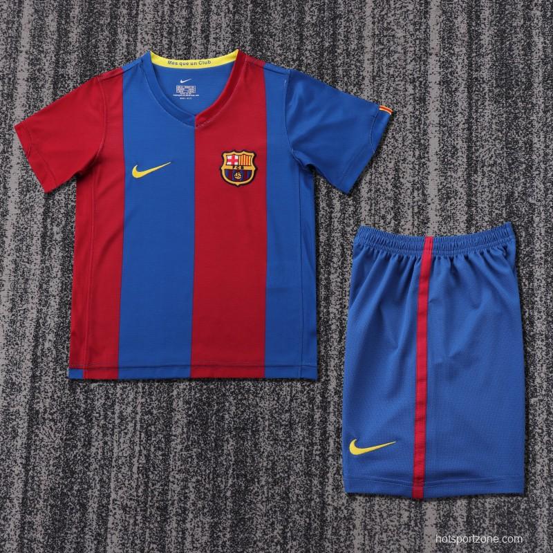 Retro Kids 06/07 FC Barcelona Home Jersey