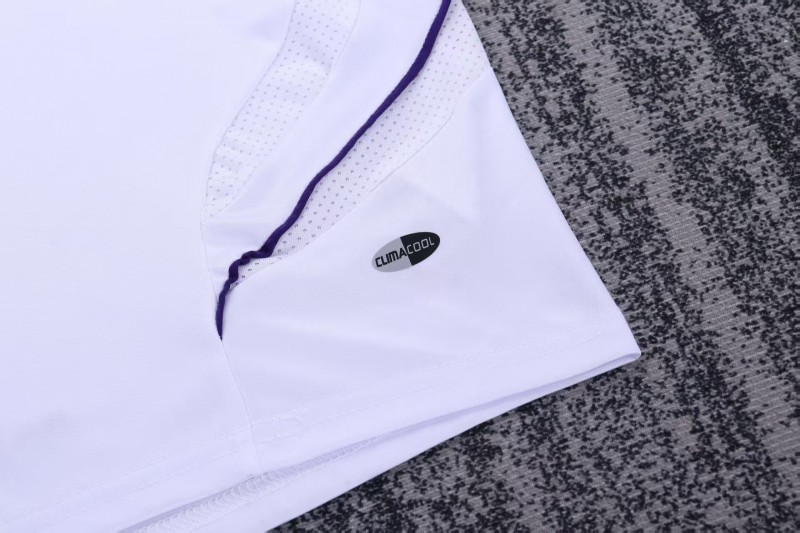 Retro 2007/08 Kids Real Madrid White & Purple Home Jersey