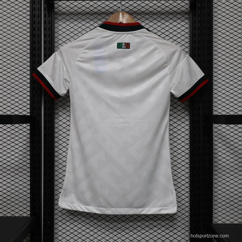 Player Version 2026 Womens Mexico Away White with Geometric Diamond Texture Jersey