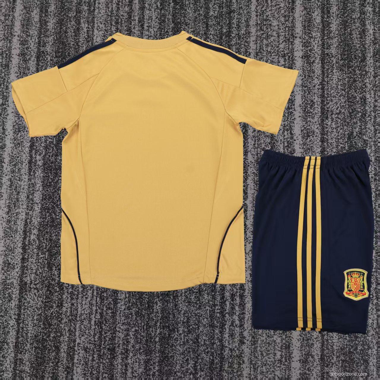 Retro 2008 Kids Spain Away Jersey