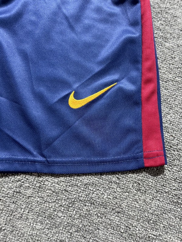 Retro Kids 08/09 Barcelona Home Champions Long Sleeve Jersey