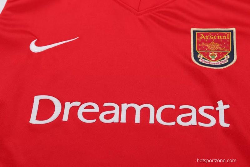 Retro 01/02 Kids Arsenal Red & White Home Jersey