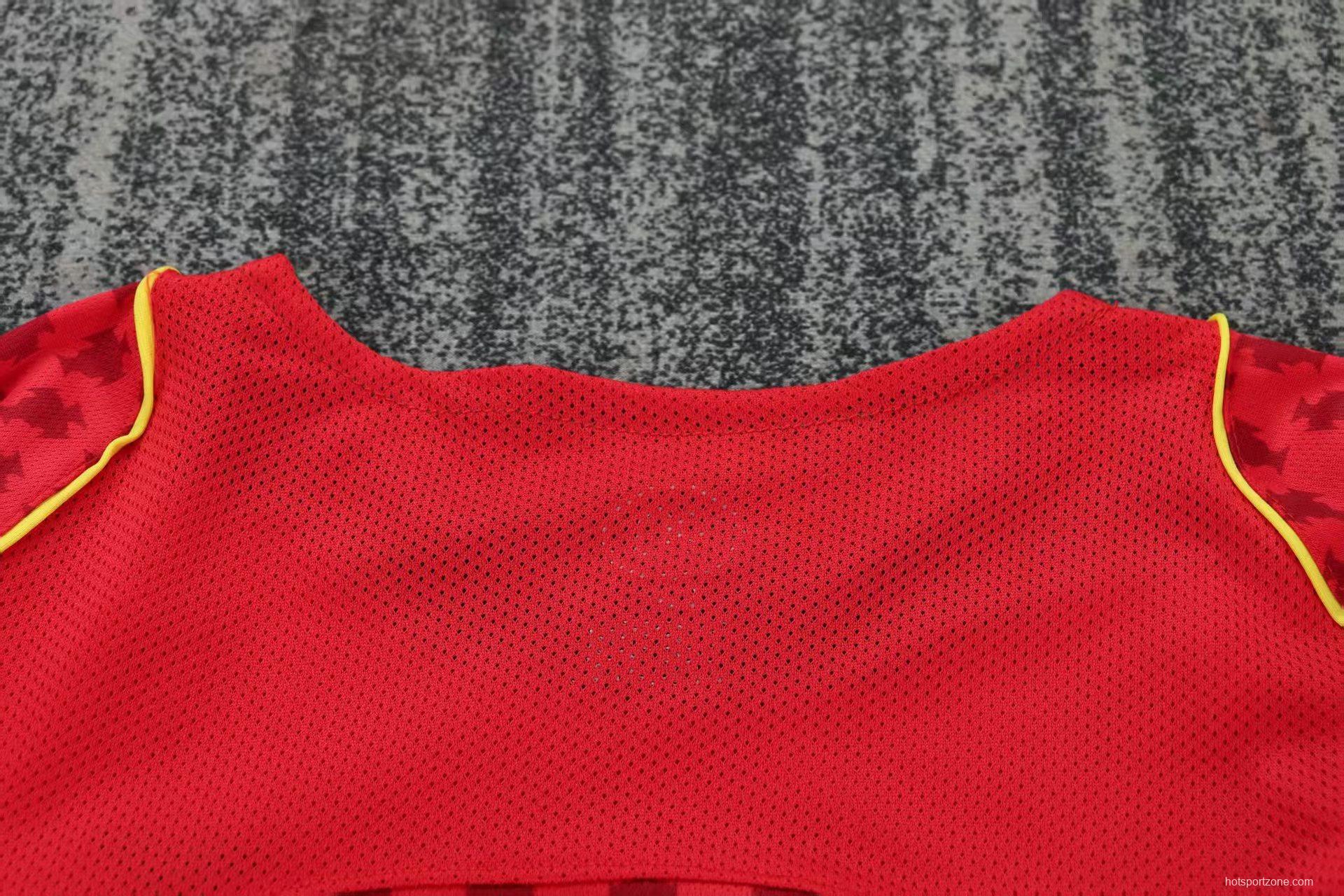 Retro 2004 Kids Portugal Home Long Sleeve Jersey