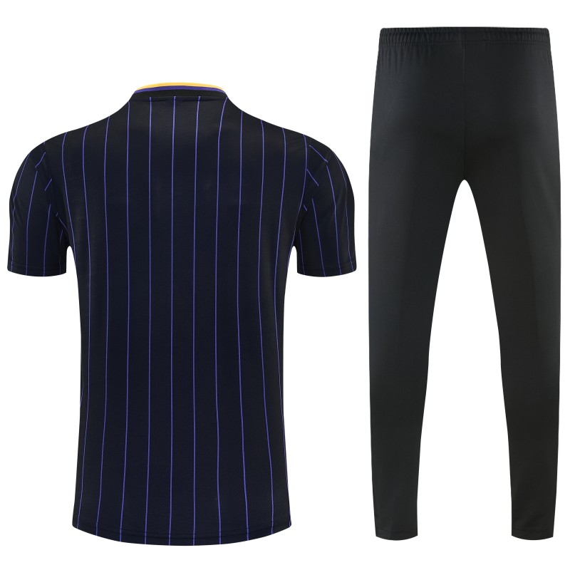 26/27 Manchester United Black Short Sleeve Tracksuit + Long Pants