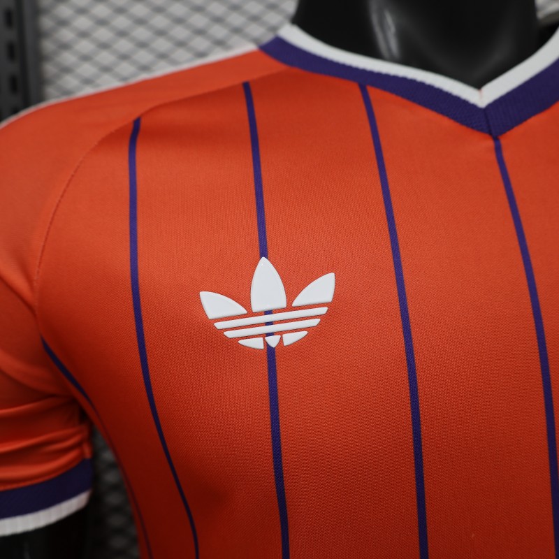 Player Version 26/27 Scotland Away Orange with Purple Pinstripe Jersey