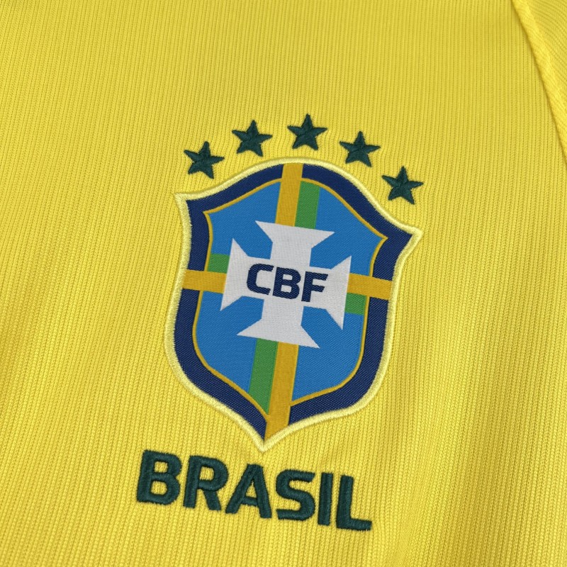 2026 Mens Brazil World Cup Home Long Sleeve Jersey