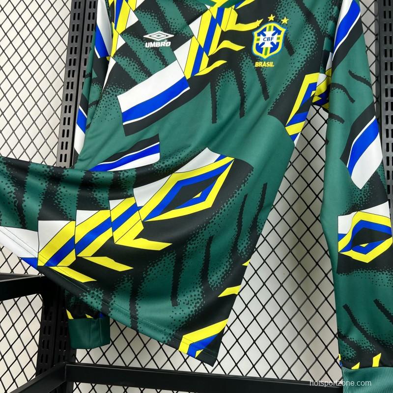 1994 Retro Brazil Goalkeeper Long Sleeve Jersey