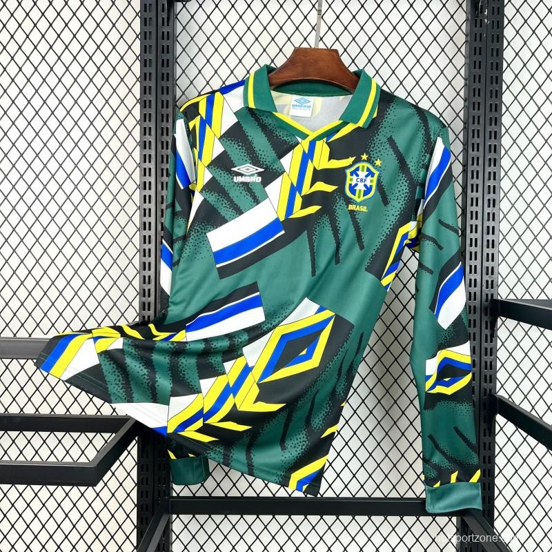 1994 Retro Brazil Goalkeeper Long Sleeve Jersey