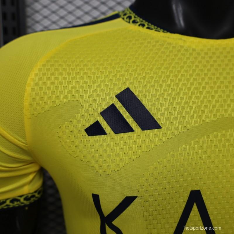 Player Version 26/27 Al-Nassr Yellow  Home Jersey