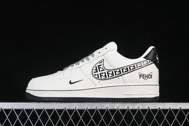 Nike Air Force 1 '07 Low Fendi-Inspired Cream Marble Casual Sneakers - XY9025-020