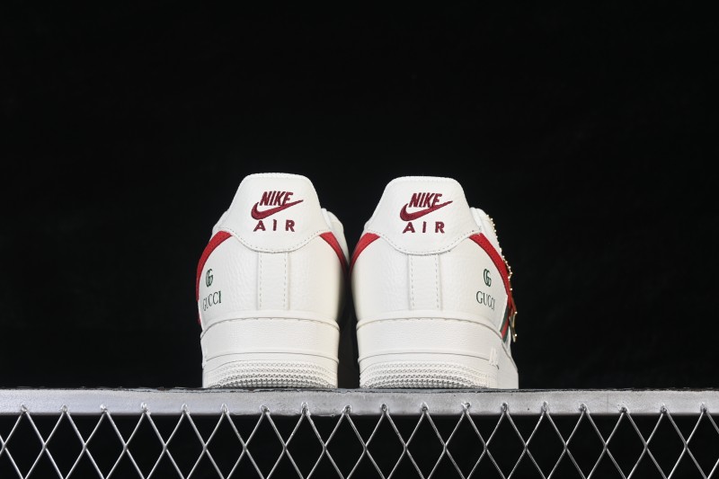 Nike Air Force 1 '07 Low Gucci Collaboration White/Red/Green Casual Sneakers - XY9025-015