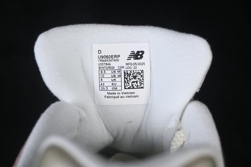 New Balance 9060 Retro Running Shoes with Mesh and Suede Upper - U9060ERP