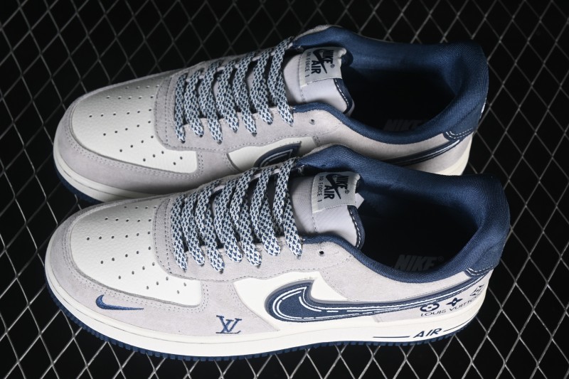 Nike Air Force 1 '07 Low Collaboration Grey Blue Tone Low Top Casual Skateboarding Shoes - SS1979-011