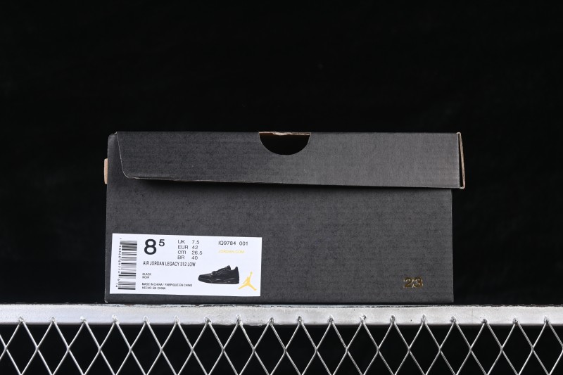 Nike Air Jordan Legacy 312 Low AJ312 Sneakers with Hook-and-Loop Three-in-One Design - IQ9784-001