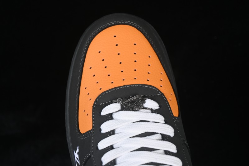 Nike Air Force 1 '07 Low Chinese New Year Edition Carbon Ash and Sunset Orange Casual Sneakers - XY9025-004