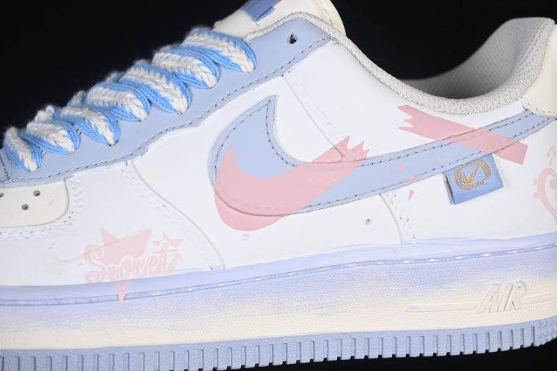 Nike Air Force 1 '07 Low Spring Field Hand-Drawn Casual Sneakers with Gradient Leather and Embroidery Details - DB3301-171