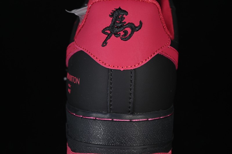Nike Air Force 1 '07 Low Chinese New Year Edition Black and Rose Gold Basketball Sneakers - FV3694-102