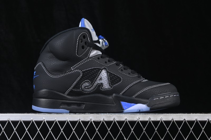 Nike Air Jordan 5 Retro x Awake NY Black Metallic High-Top Sneakers - DV4982-004