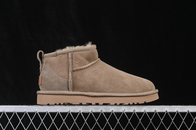 UGG Classic Ultra Mini Boots with Sheepskin Wool Lining and Water-Resistant Finish - 1116109