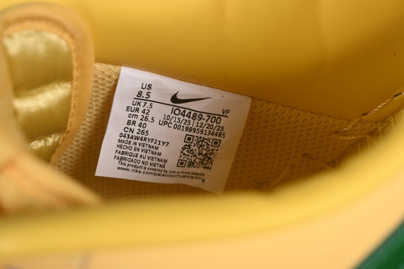 Nike Air Force 1 '07 Low Retro Running Shoes with Shiny Leather Upper and Vintage Accents - IO4489-700