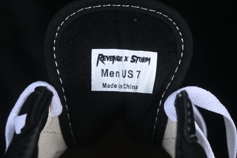 Revenge x Storm Old Skool Lightning Low-Top Casual Skate Shoes Black White - M.C3