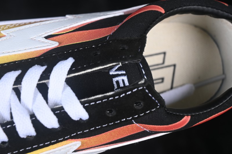 Revenge x Storm Old Skool Lightning Low-Top Casual Skate Shoes Black Flame - M.C3