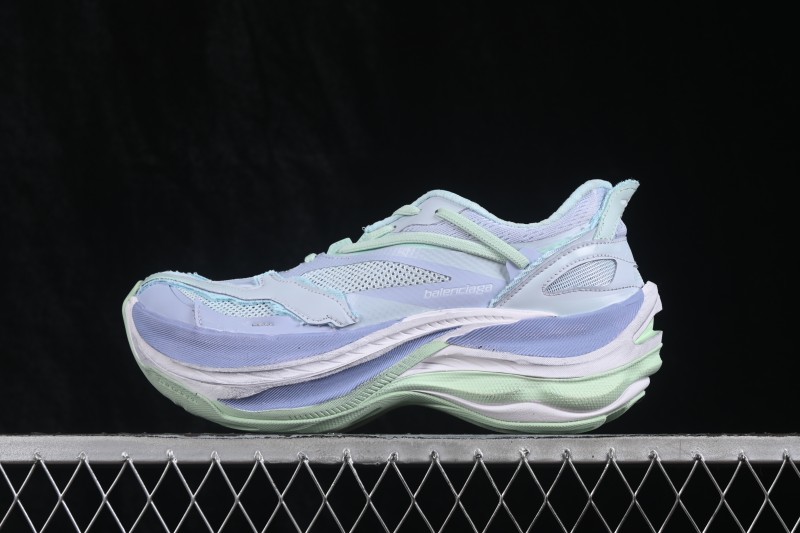 Balenciaga Jet Embossed Round-Toe Chunky Low-Top Dad Sneakers - WMRTN4957