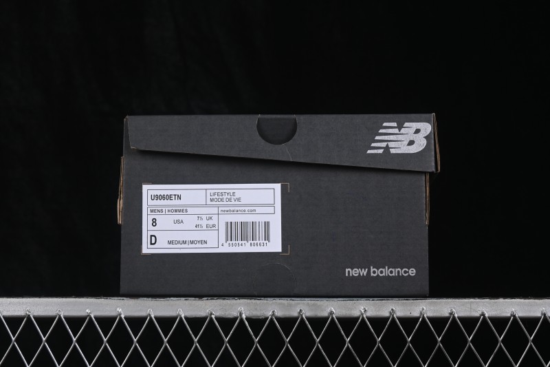 New Balance 9060 Retro Running Shoes with ABZORB Cushioning and Suede Overlays - U9060ETN