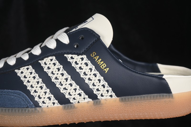 Adidas Samba OG Casual Half-Slip-On Shoes with Classic Retro Design - HP5053