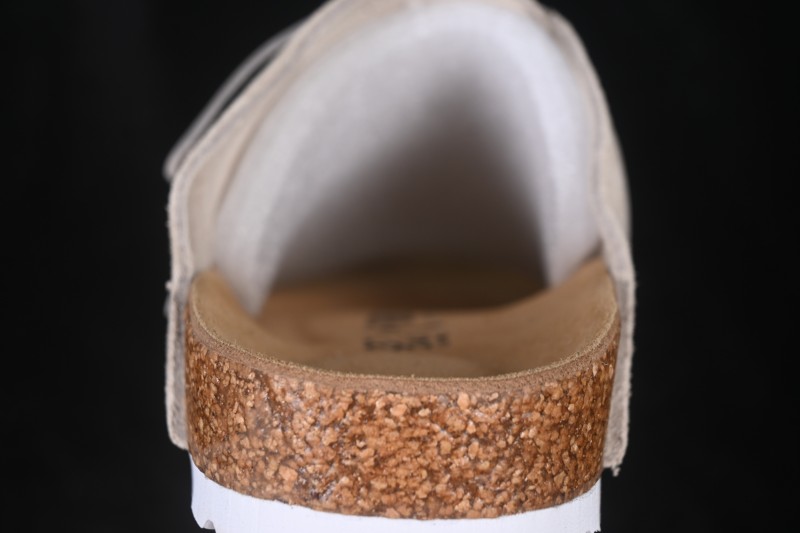 Birkenstock Suede Shearling Sandals with Cork Latex Footbed and EVA Outsole - 1015572