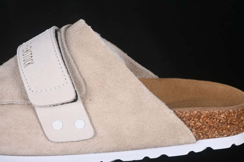 Birkenstock Suede Shearling Sandals with Cork Latex Footbed and EVA Outsole - 1015572