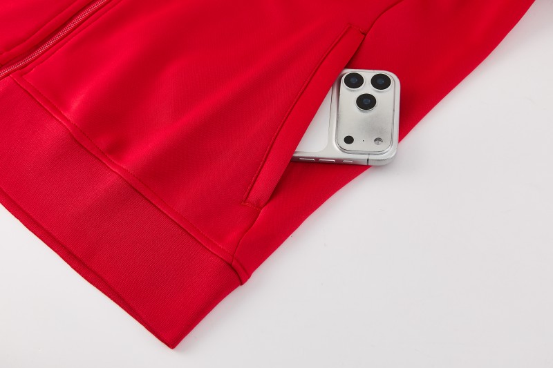 26/27 Manchester United FC  Red Full Zipper Jacket Tracksuit + Long Pants