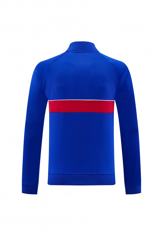 26/27 Manchester United Blue Full Zipper Jacket Tracksuit + Long Pants