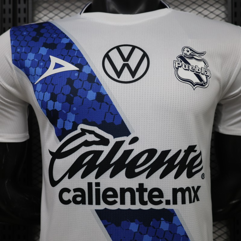 Player Version 26/27 Club Puebla Home Blue Pink Jersey
