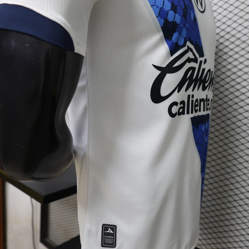 Player Version 26/27 Club Puebla Home Blue Pink Jersey