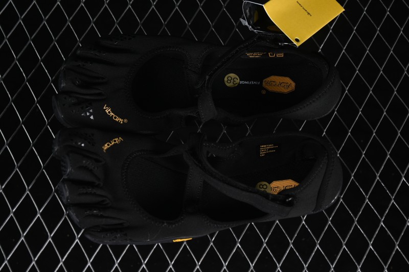 Vibram V-Soul Fitness Barefoot Deep Squat Support Quick-Dry Ballet Five-Toe Shoes - 18W7201 Black