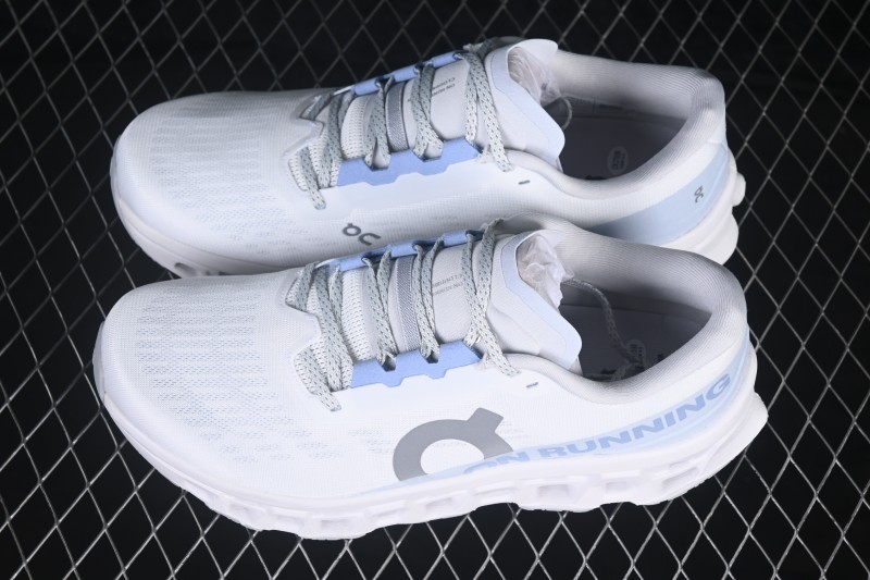 On Cloudmonster 3 Comfort Anti-Slip Wear-Resistant Cushioned Running Shoes - 3WG10030664 White Frost