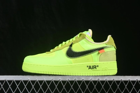 Nike Air Force 1 Low Off-White Translucent Yellow Sneakers - AO4606-700