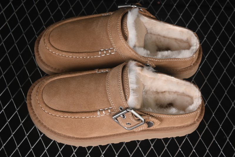 UGG Golden Family Solid Color Round Toe Slippers - 1180251 CHE
