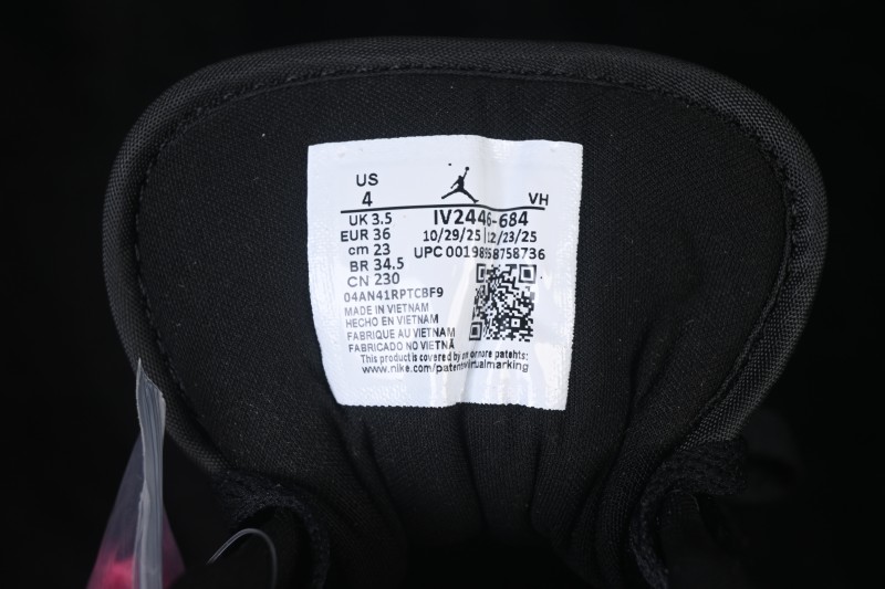 Air Jordan 1 Low Patent Leather Black Pink Low-Top Retro Cultural Basketball Shoes - IV2446-684
